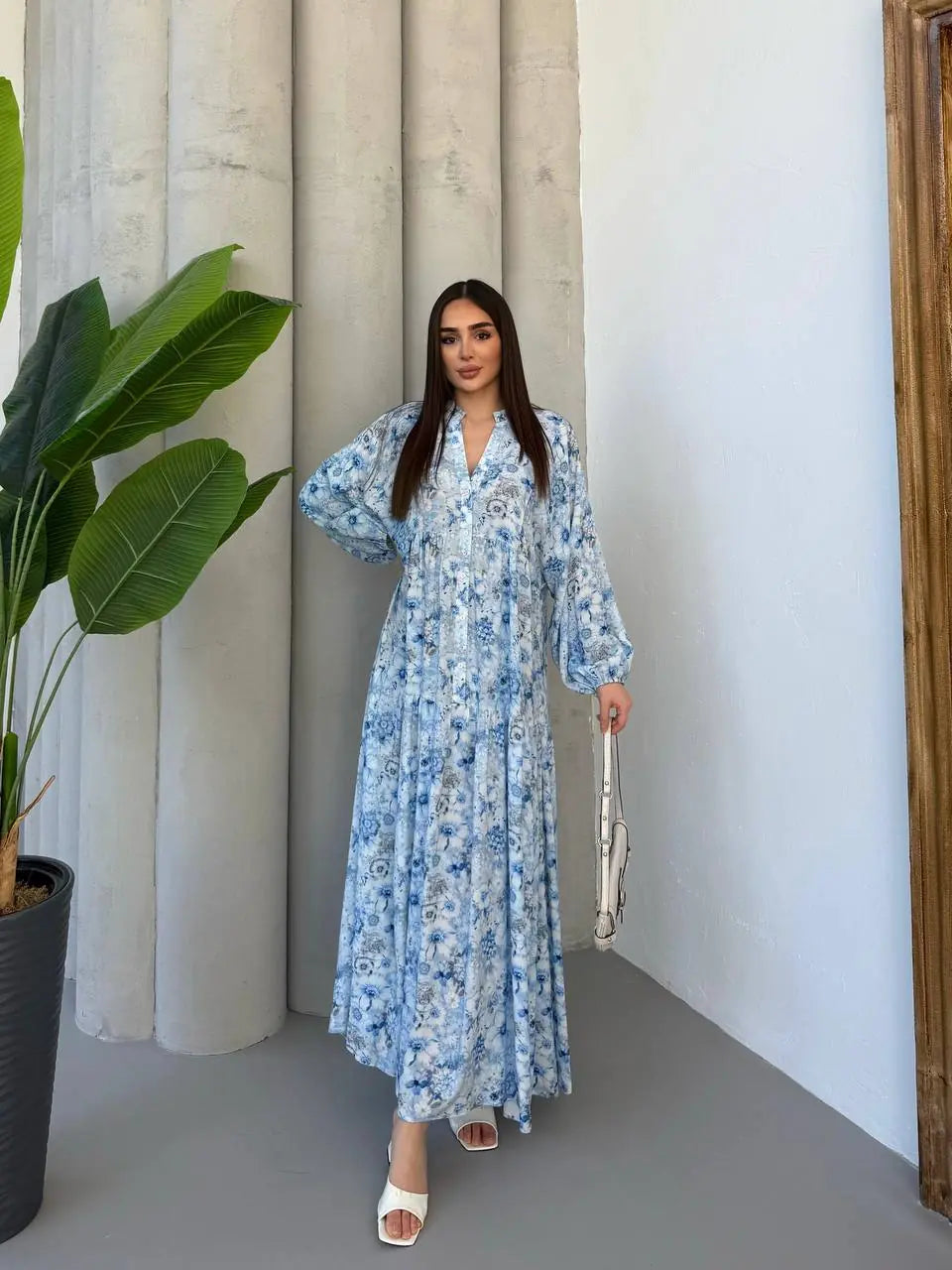 Robe Blue Bloom turquie model 2026 🇹🇷